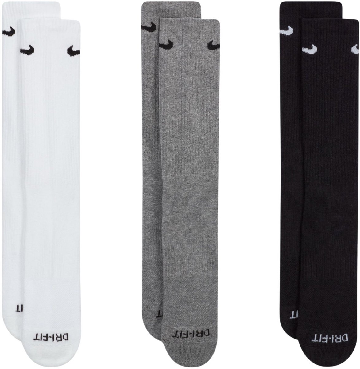 Nike Sokken Everyday Plus Cushioned 3 pary Zwart