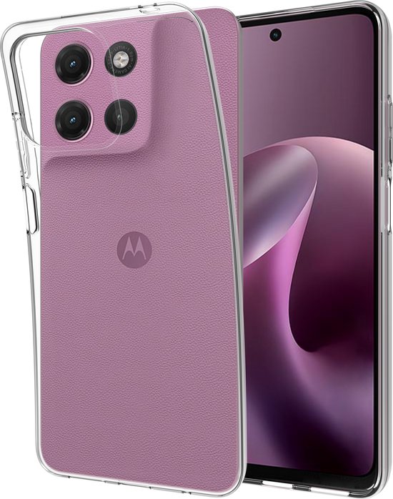 Just in case Soft Design Motorola Moto G17 / G17 Power Back Cover Transparant