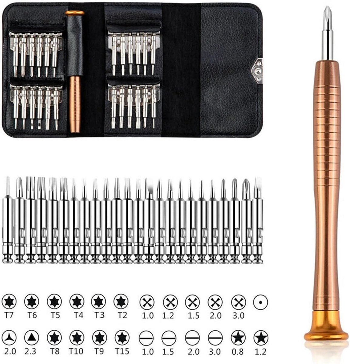 Daity 25-in-1 Universele Schroevendraaierset - Reparatieset voor DJI Mavic 2/2S - Mini 2/SE/Mini 3 Pro