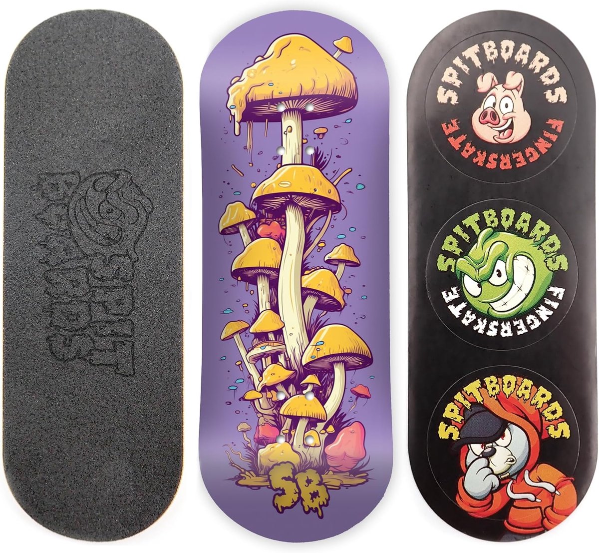 Vinger skate deck Mini skateboard Trucs oefenen Echt hout 5 lagen 34 x 96 mm Champignonkaas
