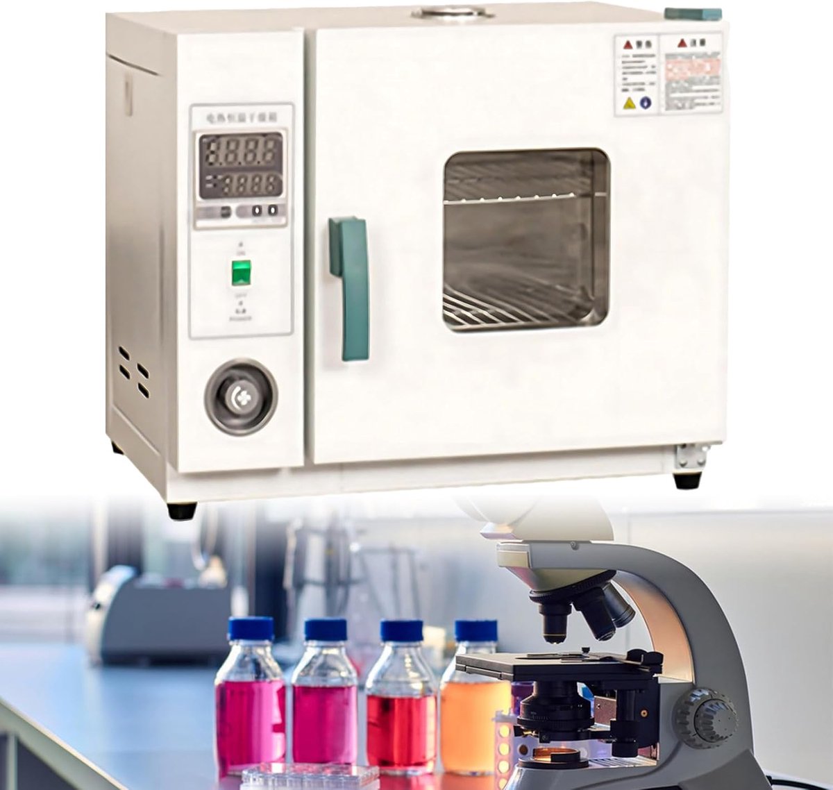 Laboratorium Oven - Heteluchtoven Droogoven - Industrieel Laboratorium - Nauwkeurige Temperatuurregeling - 16L Capaciteit