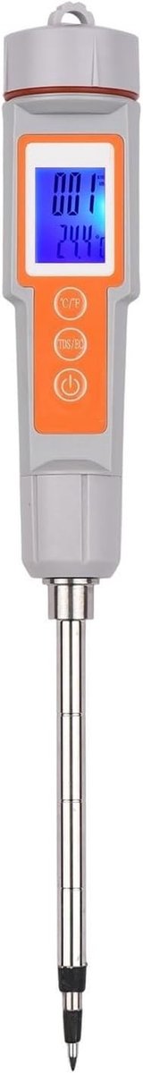 Bodem Tester - Meetinstrument Grond - Planten Verzorging - 3 In 1 Meting - EC TDS Temperatuur - Grijs
