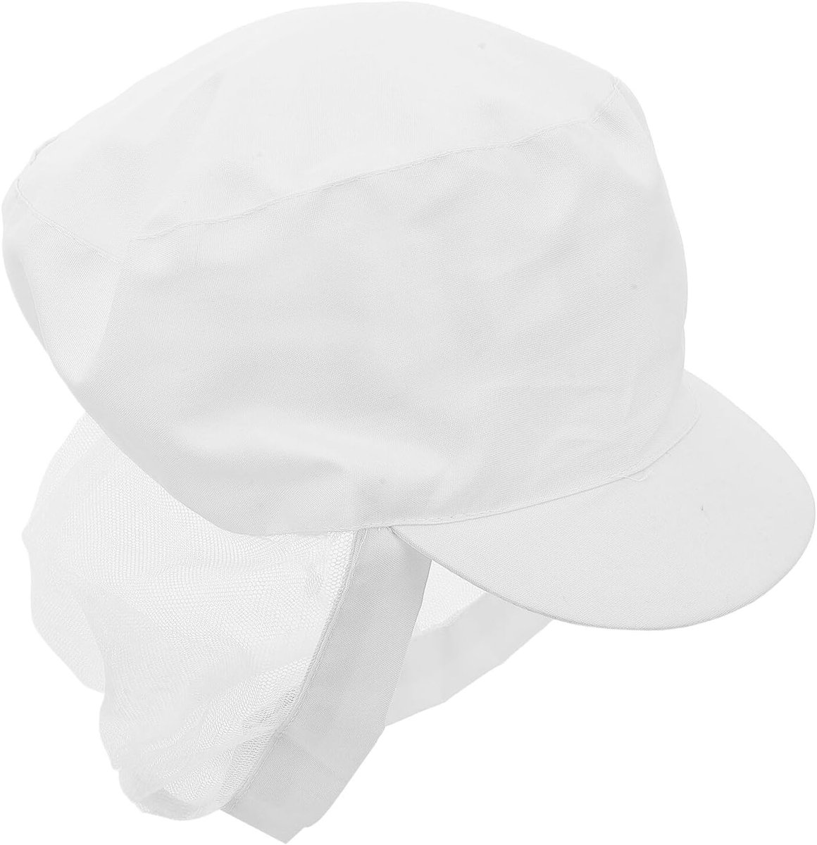 Keukenmuts Koksmuts - Kookmuts Bakkersmuts - Hygiënisch Werken - Hoge Mesh Ventilatie - 23 x 18 x 8 cm - Wit
