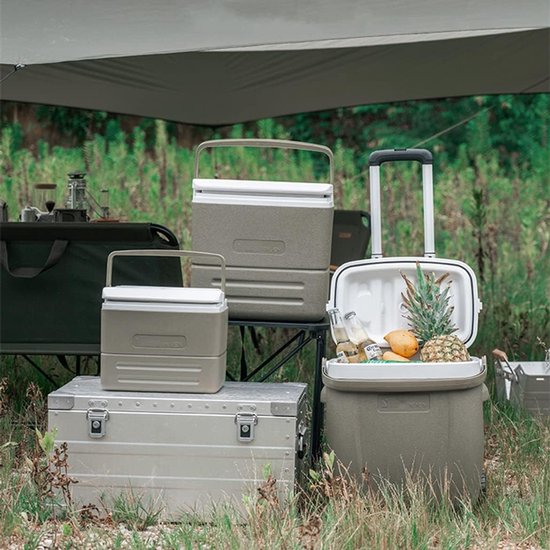 Koelbox Op Wielen - Grote Koelbox - Outdoor Kamperen Vissen - 48 Uur Koud Houden - 26 Liter Capaciteit - Groen van Koelbox. — afbeelding 4