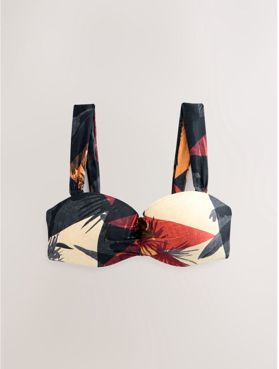 Next - Dames - Bandeau-bikinitop met beugel - Blauw