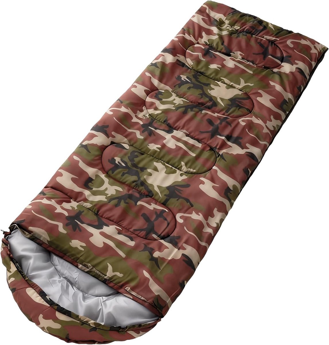 Kampeerslaapzak - Outdoor slaapzak - Herfst wandelen - Waterdicht katoen - 950 gram - Camouflage