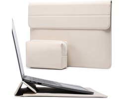Originap 13,3-14 Zoll Laptop Hülle Tasche mit Standfunktion für MacBook Pro 14 M5/M4/M3/M2/M1 2026-2021, MacBook Pro/Air 13,3, 13,5" 13,8" Surface Laptop, HP Spectre X360 13/14, Beige