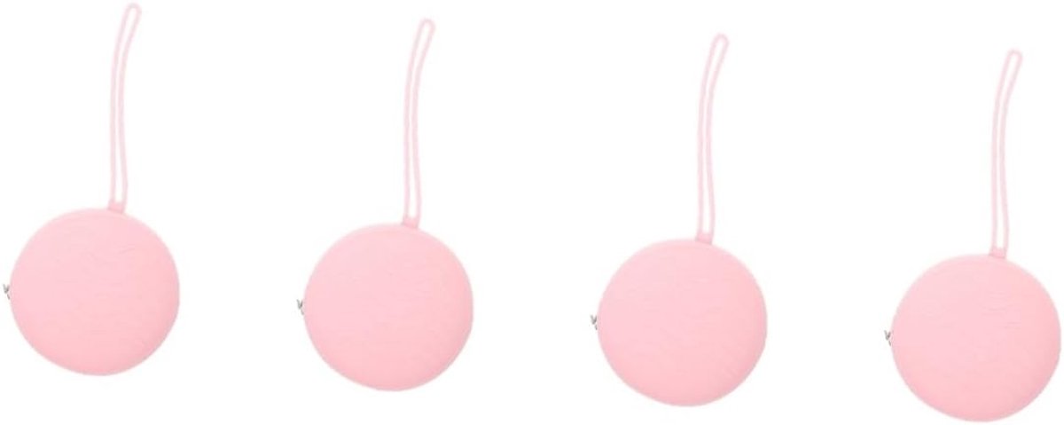 Menstruatiecup Houder - Opbergdoosje - Hygiënisch Opbergen - Set van 4 Stuks - 9 x 9 x 4 cm - Roze
