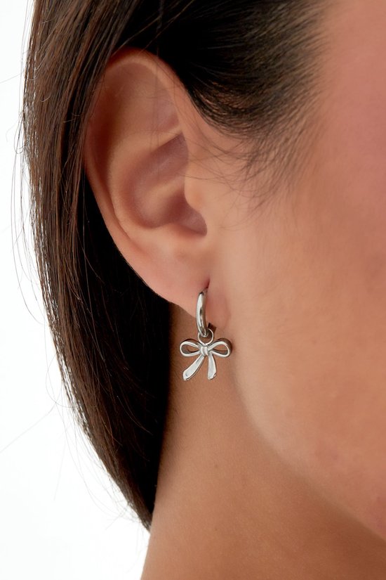 boucles d'oreilles avec noeud - boucles d'oreilles - acier inoxydable - sans nickel - couleur or - doré - cadeau - cadeau maman - astuce cadeau - Noël - chic