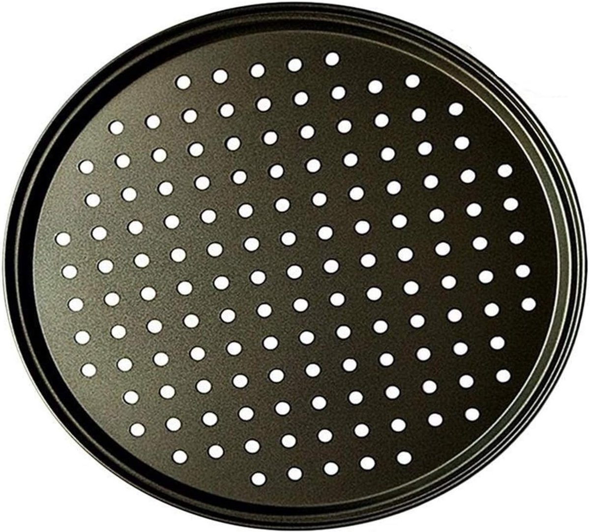 Pizzaplaten Bakvorm - Pizza Bakgerei - Thuis Bakken - Antiaanbak Laag - 26cm Diameter