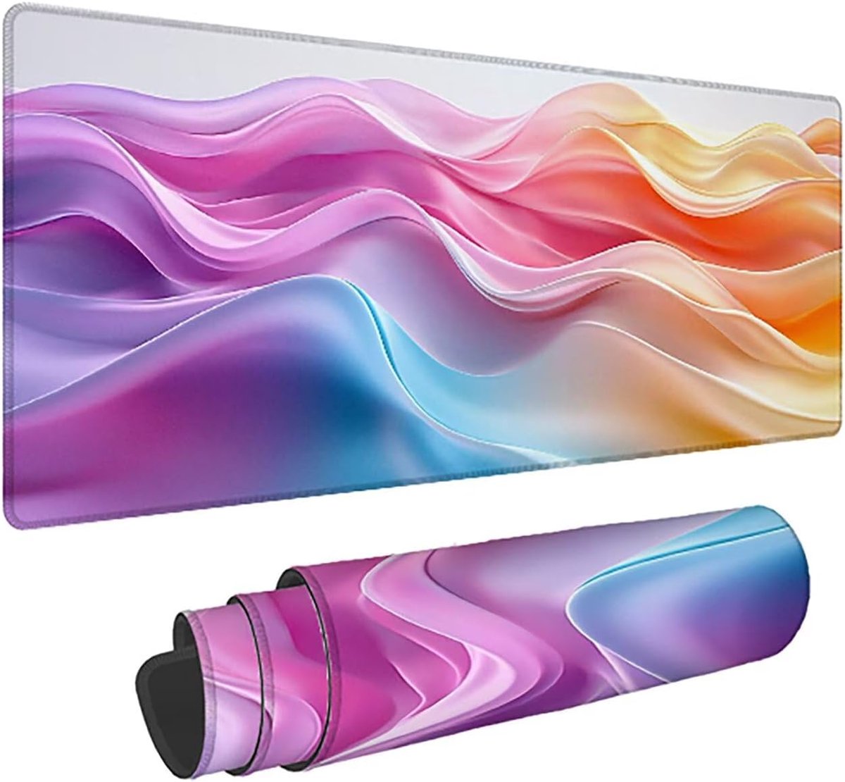 Bureauonderlegger - Gaming muismat - Kantoor en thuis - Antislip en wasbaar - 140x60 cm - Landschap meerkleurig