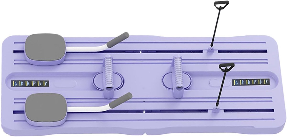 Pilates Glijplank - Core Trainer - Thuis Fitness - Draagbaar Ontwerp - 105x40cm - Paars