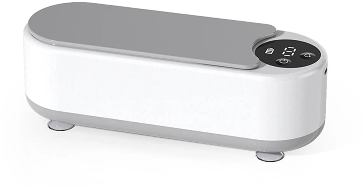 Ultrasone reiniger voor sieraden en brillen - oplaadbaar - wit - USB - C