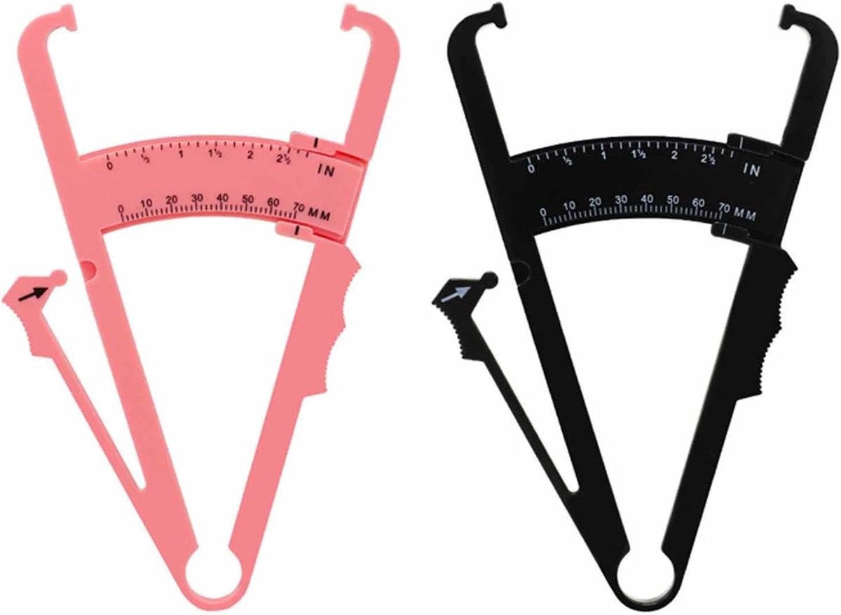 Lichaamsvet Meter - Vetklauw Analyzer - Gezondheid Meten - Nauwkeurig Percentage - 16.5 x 10.5 cm - Zwart Roze