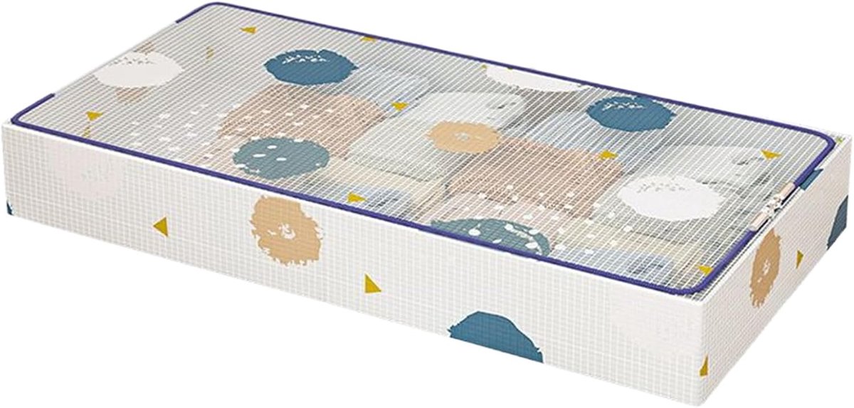 Onderbed Opbergdozen - Rolbare Bakken - Ruimte Besparen - Met Wielen - 80x50x20cm - Transparant