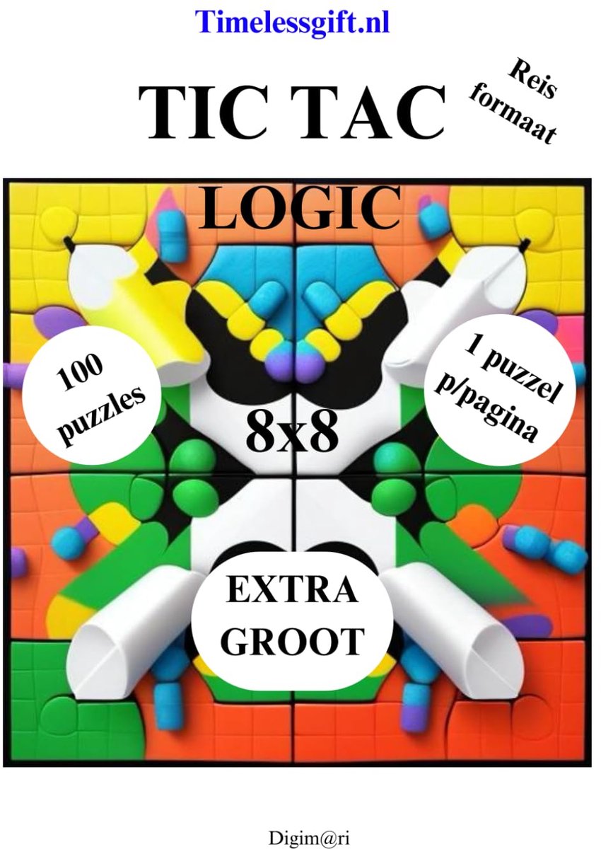 Puzzelboek Reiseditie - Logica Puzzels - Mentale Uitdaging - 100 Extra Grote Puzzels - 204 Pagina's