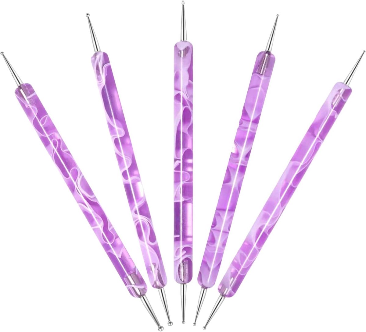 Nagel Dotting Pennen - Manicure Tools - Nagelkunst Maken - Dubbelzijdige Tips - 12.8 cm Lengte