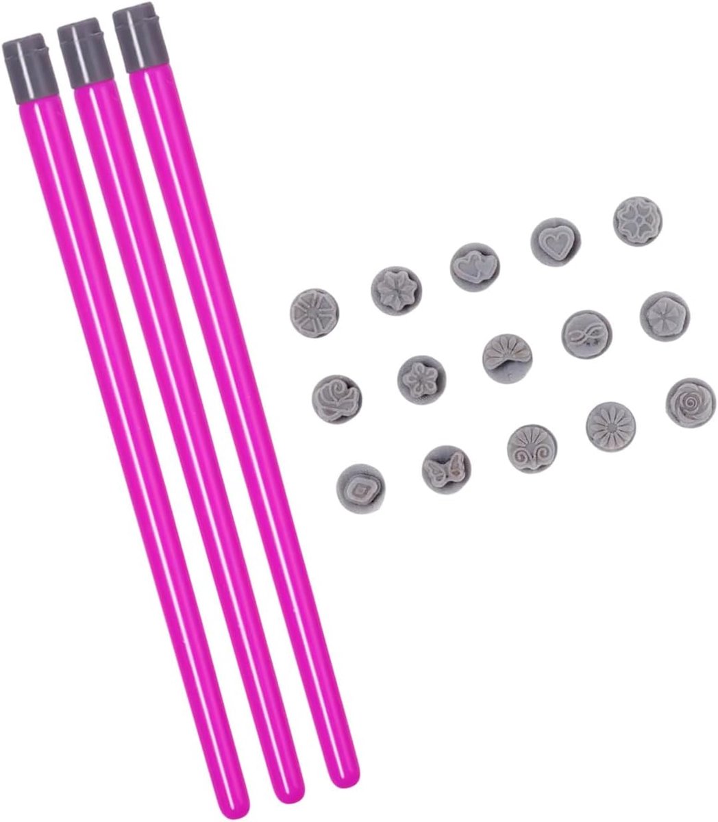 Nagel Stempel Pen - Dotting Tool Set - Nail Art Maken - Fijne Punt Precisie - 12.6 cm Lengte
