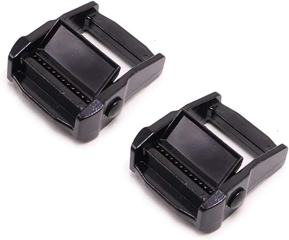 Steekgespen Set - Bevestigingsgespen Spanband - Bagage Zekeren - Verschillende Maten Opties - 25 38 50 mm - Zwart