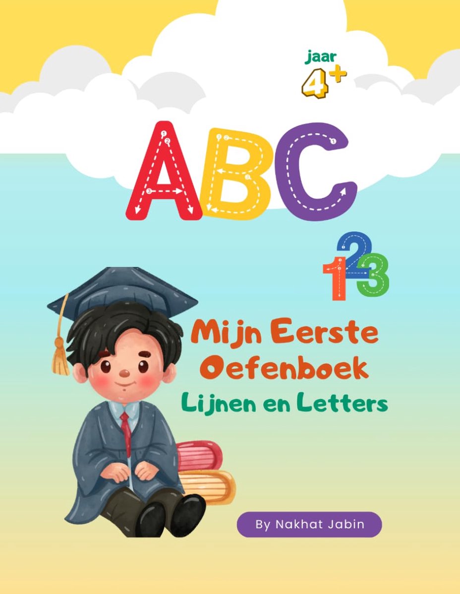 Oefenboek Lijnen Letters - Schrijfoefeningen Kinderen - Voorbereiding Basisschool - Stap voor Stap Leren - 48 Pagina's