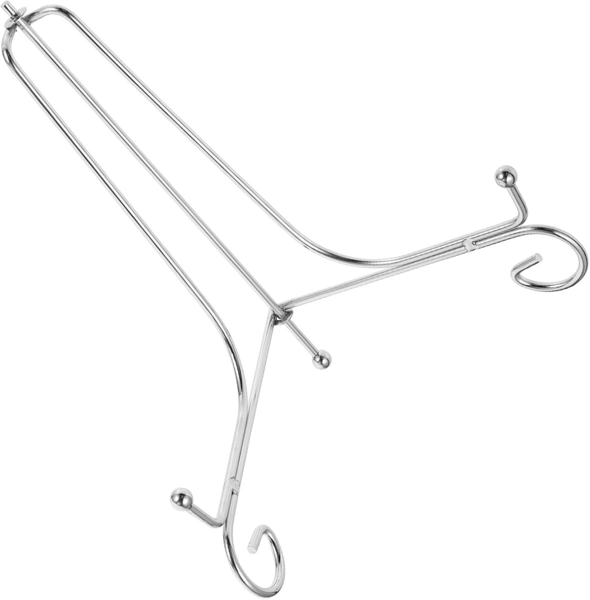 Bordenstandaard - Displayhouder - Decoratie Presenteren - Solide Driehoek Basis - 15 cm - Zilver