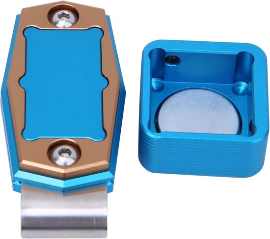 Biljart Krijthouder - Krijthouder Biljart - Tafelsport Accessoire - Magnetische Bevestiging - 10 x 6 x 4 cm - Blauw — afbeelding 5