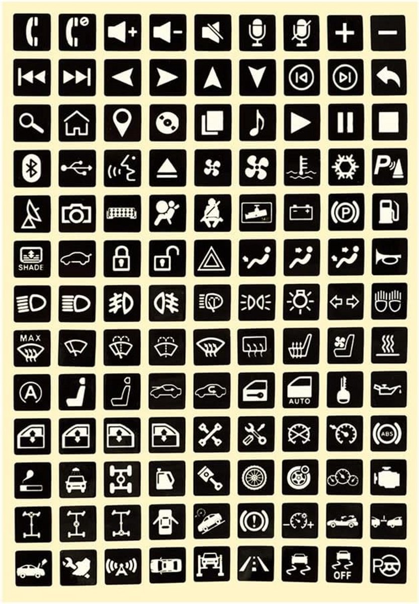 Gloeien in het Donker Sticker Set voor Multifunctionele Knoppen