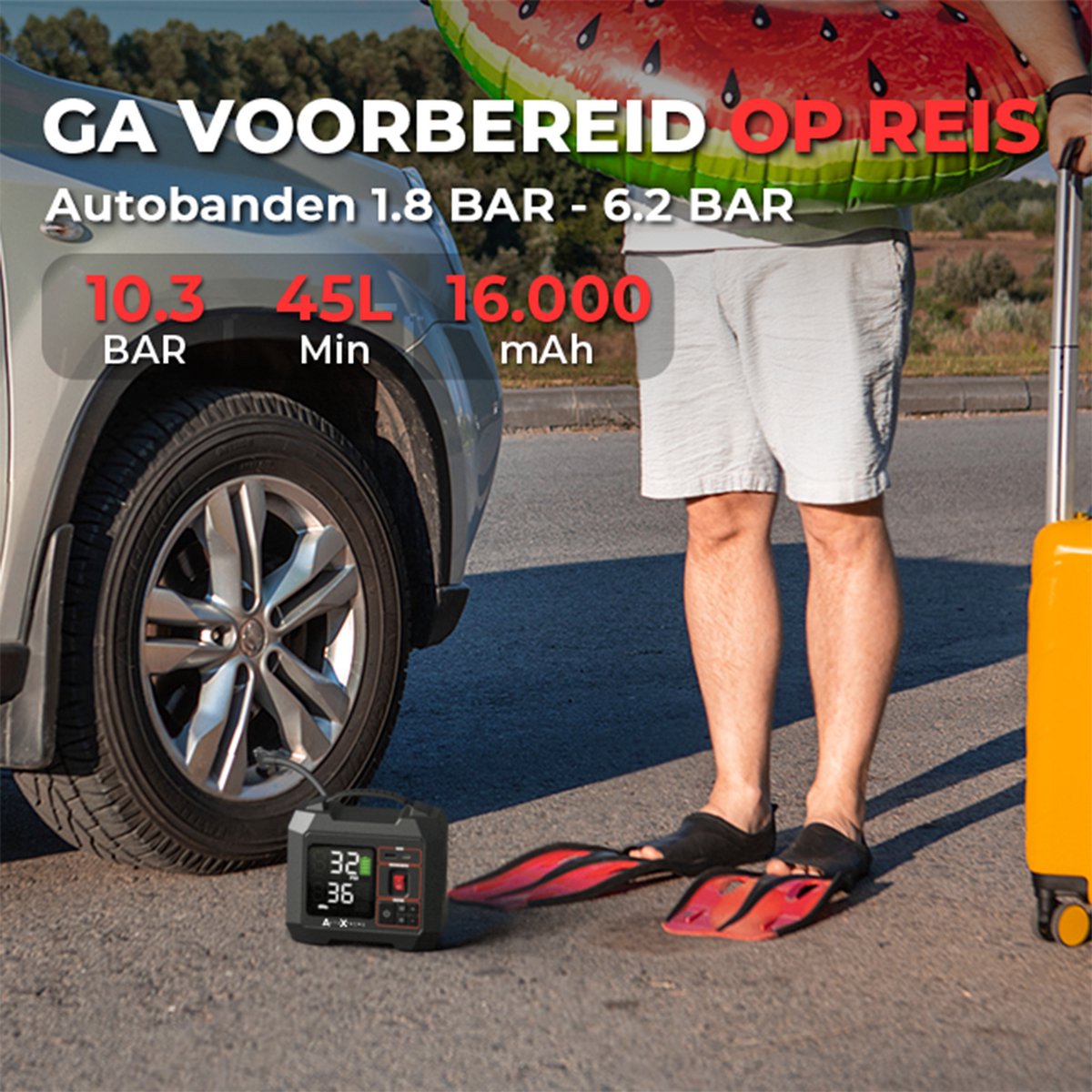 AutoXtreme Air-300 Bandenpomp Auto 12V thumbnail 5