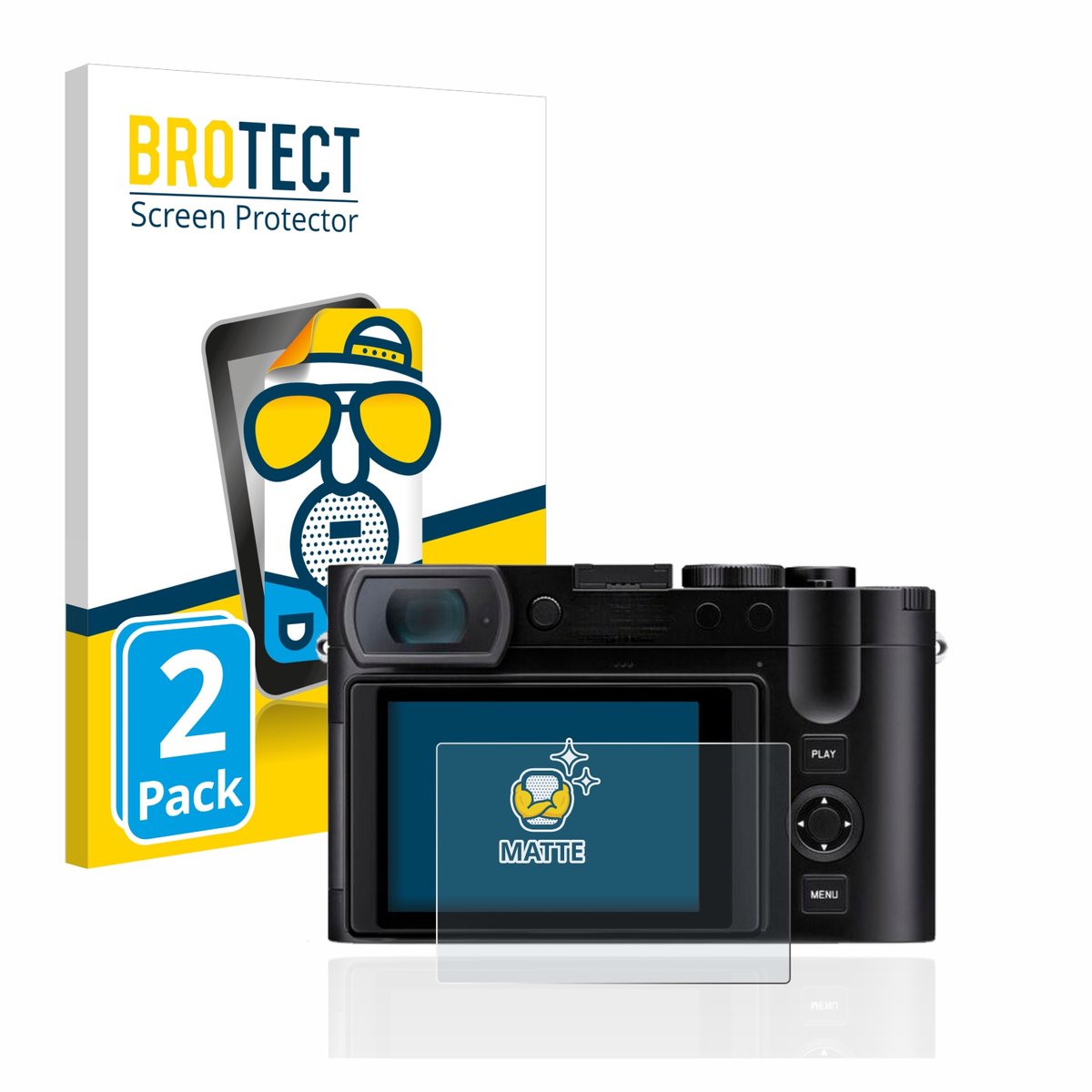 BROTECT - Screenprotector voor Leica Q3 / Q3 43 - Folie Beschermfolie matte 2 Stuks