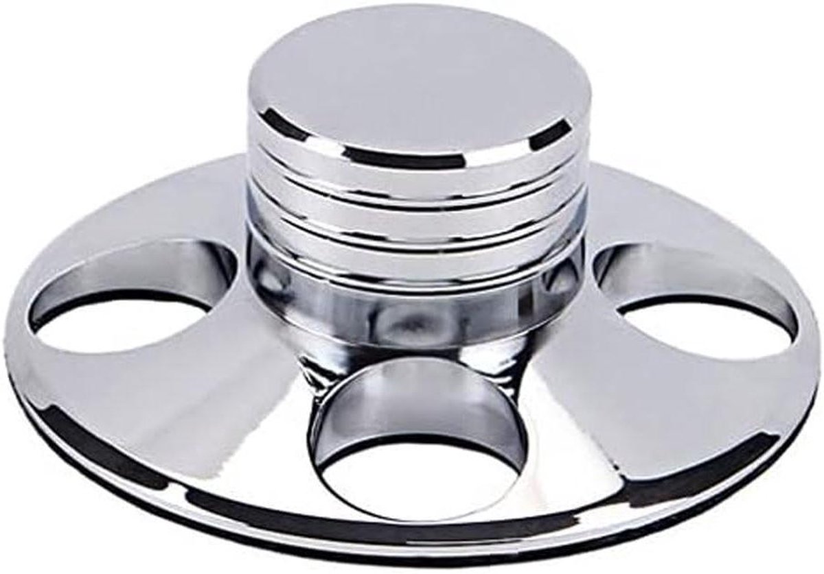Allecto - Platengewicht - LP Vinyl - Stabilisator - Metaal - Disc - Stabilizer - Record - Gewicht - HiFi - Geschikt voor - LP Vinyl Platenspeler - Zilver .