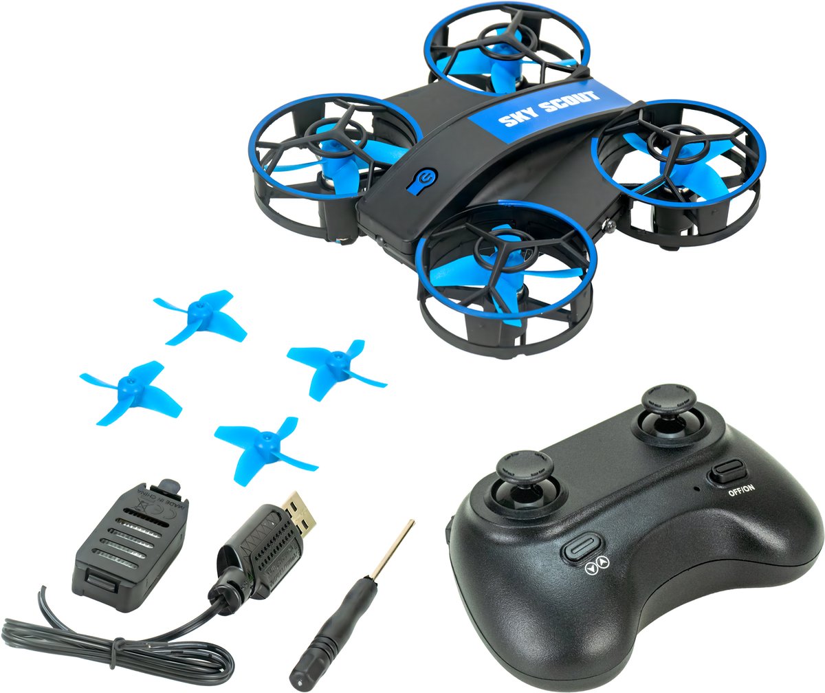 RC DRONE afstandsbestuurbare voertuigen Mini RC Drone voor Binnen Met LED, 360° Flip, Headless Mode en Altitude Hold Oplaadbaar Voor Kinderen & Beginners (6+)