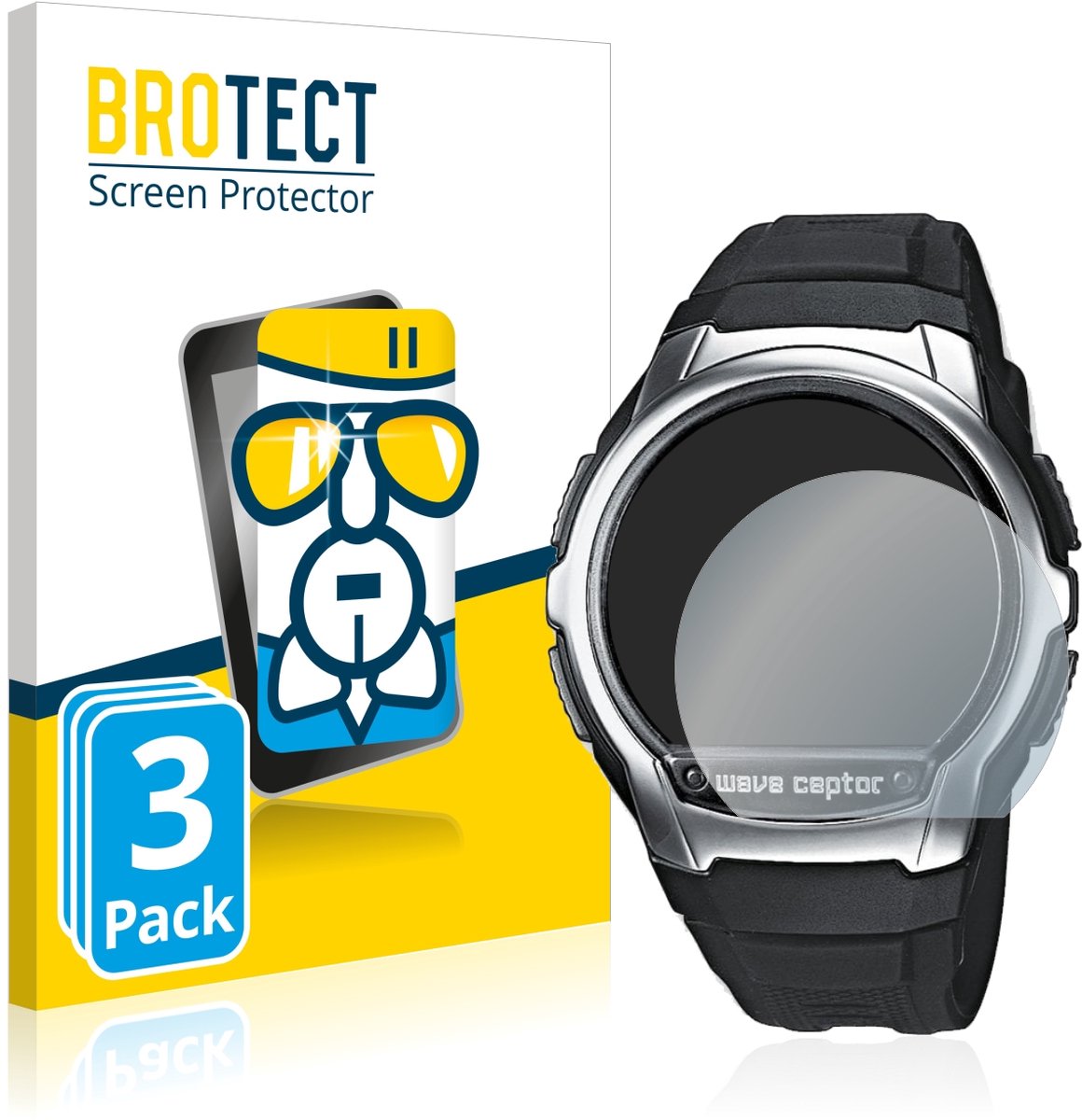 Screenprotector 3 Stuks voor Casio Wave Ceptor WV-58 Beschermglas transparant