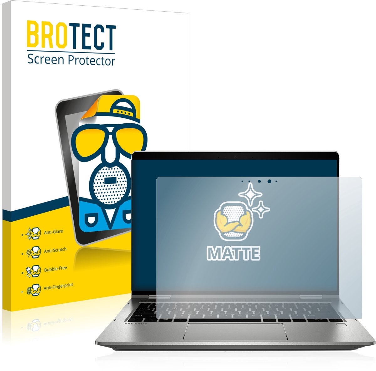 BROTECT - Screenprotector voor HP ProBook x360 435 G7 - Folie Beschermfolie matte