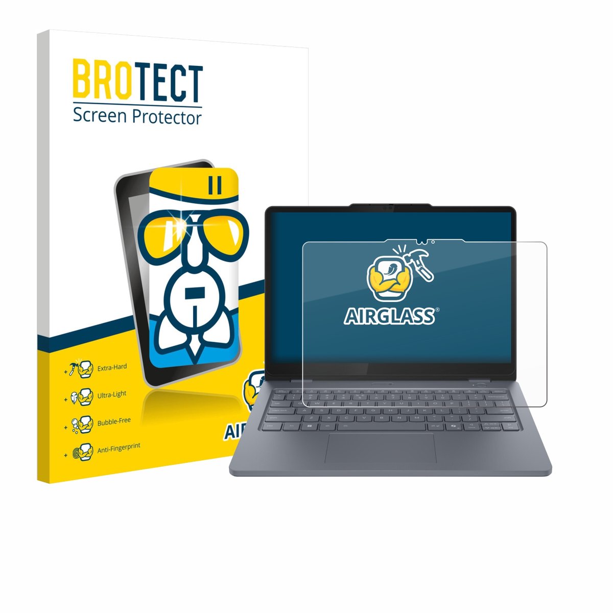 Screenprotector voor Lenovo 13w 2-in-1 Gen 3 Beschermglas transparant