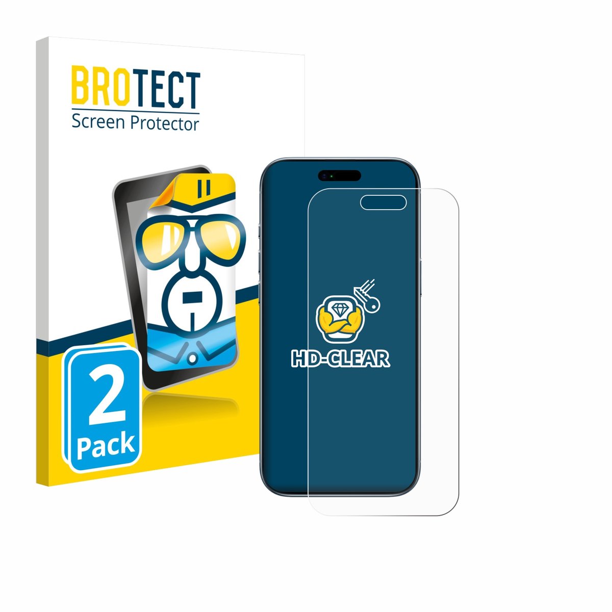 BROTECT - Screenprotector voor Apple iPhone Air - Folie Beschermfolie transparant 2 Stuks