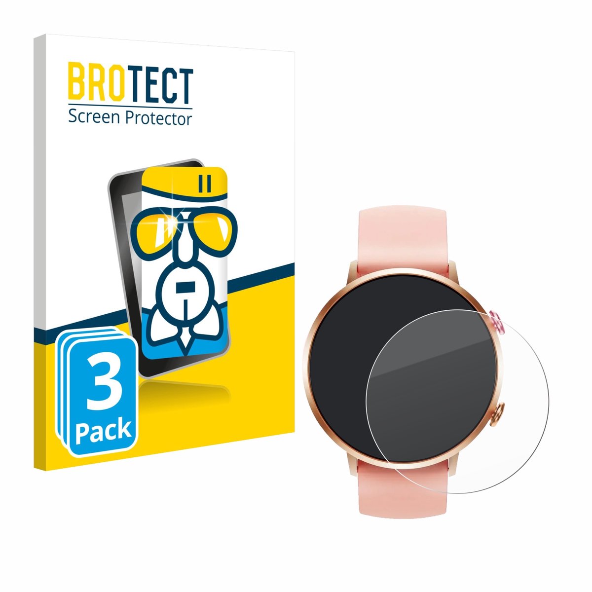 Screenprotector 3 Stuks voor Oukitel BT60 1.32" Beschermglas transparant
