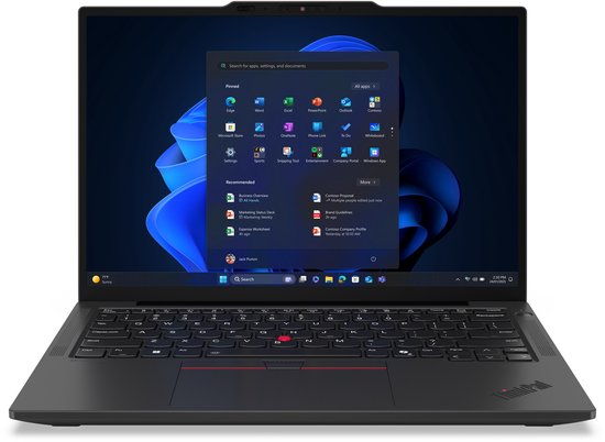 Lenovo ThinkPad X13 Gen 6 (Intel) Intel Core Ultra 5 225U Laptop 33,8 cm (13.3") WUXGA 16 GB LPDDR5x-SDRAM 512 GB SSD Wi-Fi 6E (802.11ax) Windows 11 Pro Engels Zwart - Lenovo - Hoofdafbeelding