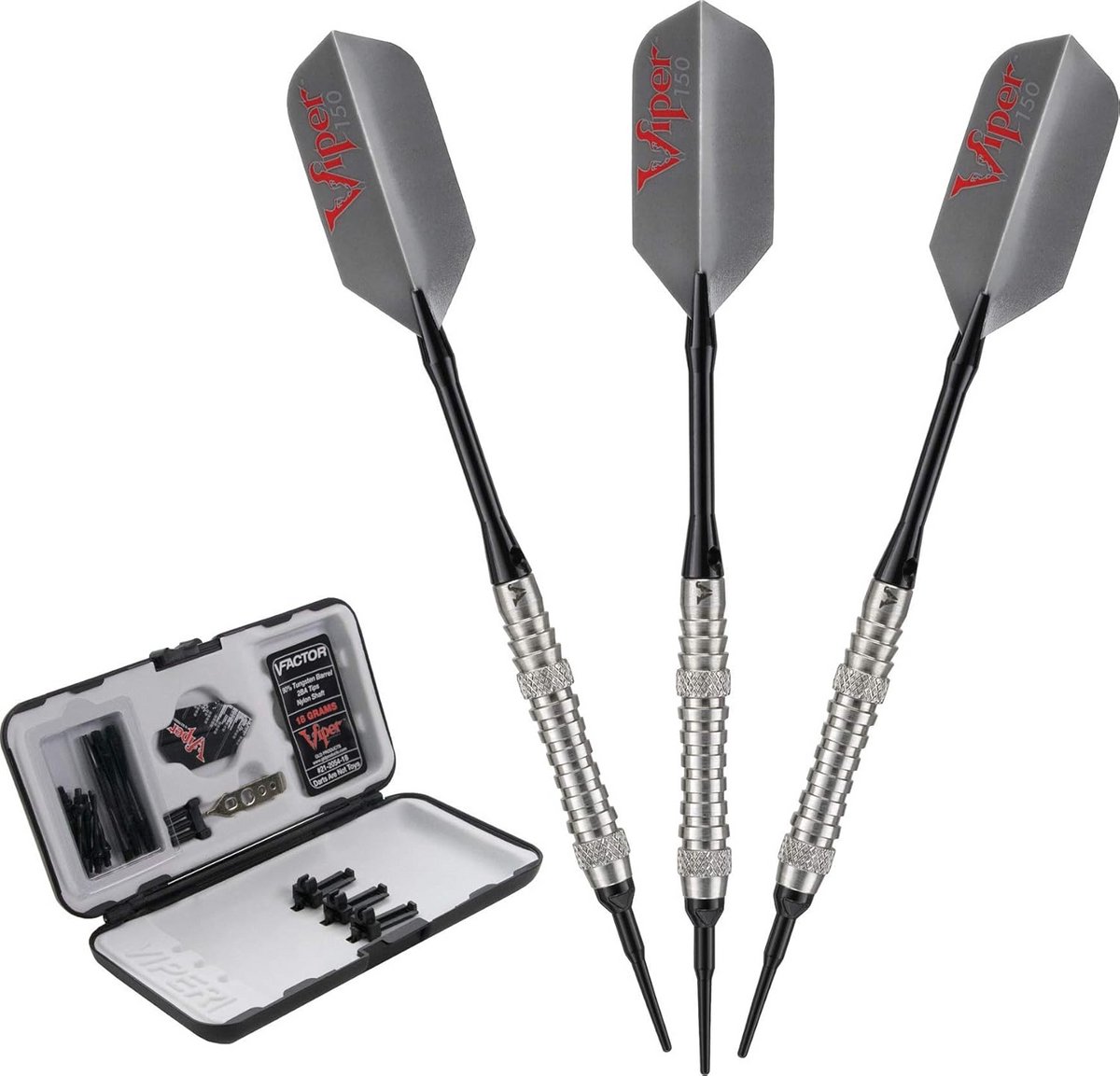 90% Tungsten Soft Tip Darts 18g met Stevige Opberghouder voor Elektronische Dartborden