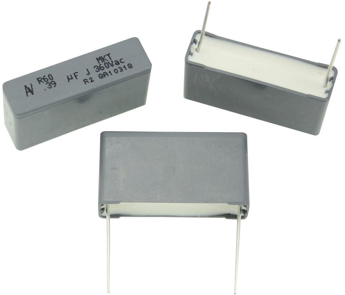 10 Stuks Radiale Foliecondensatoren 0,39µF 360V AC voor Elektronica Projecten