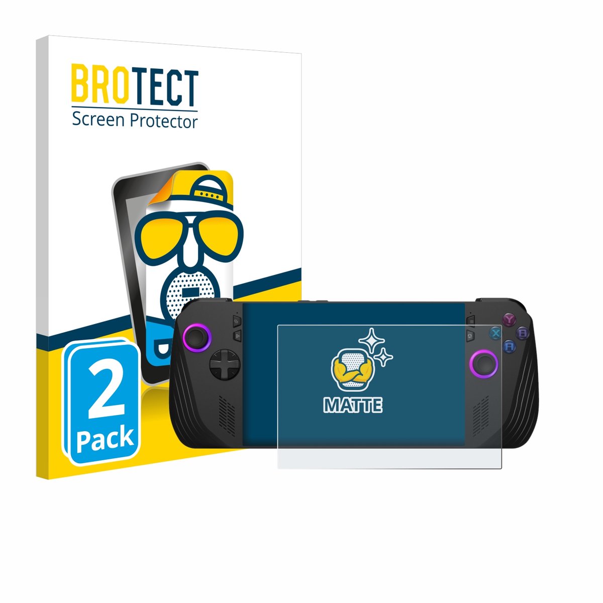 BROTECT - Screenprotector voor ASUS ROG Ally X (2024) - Folie Beschermfolie matte 2 Stuks