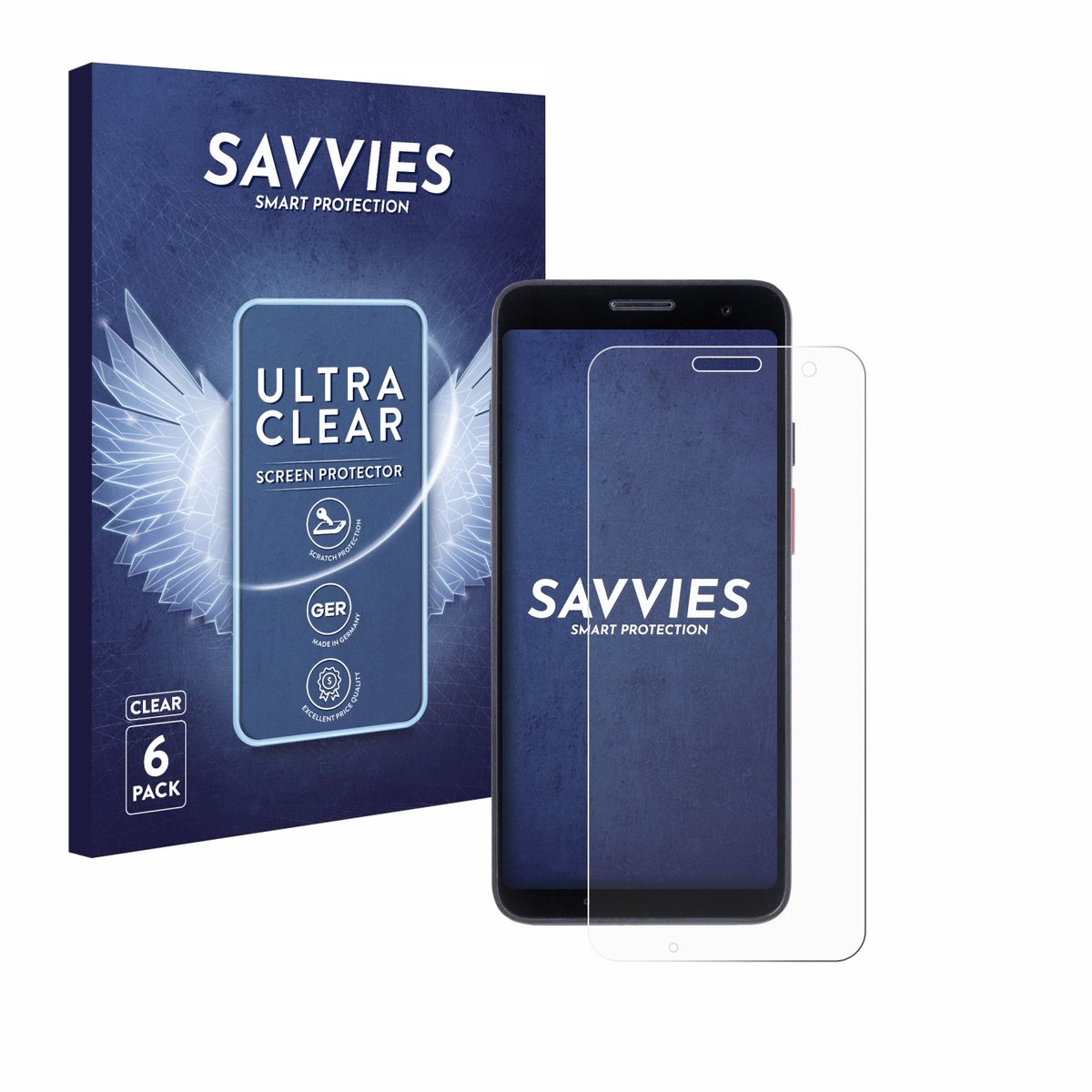 Savvies - Screenprotector voor Honeywell CT37 - Folie Beschermfolie transparant 6 Stuks