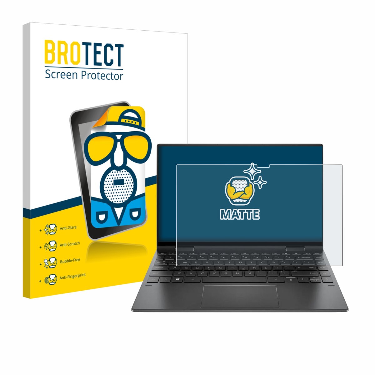 BROTECT - Screenprotector voor HP Envy x360 Convertible 13" - Folie Beschermfolie matte