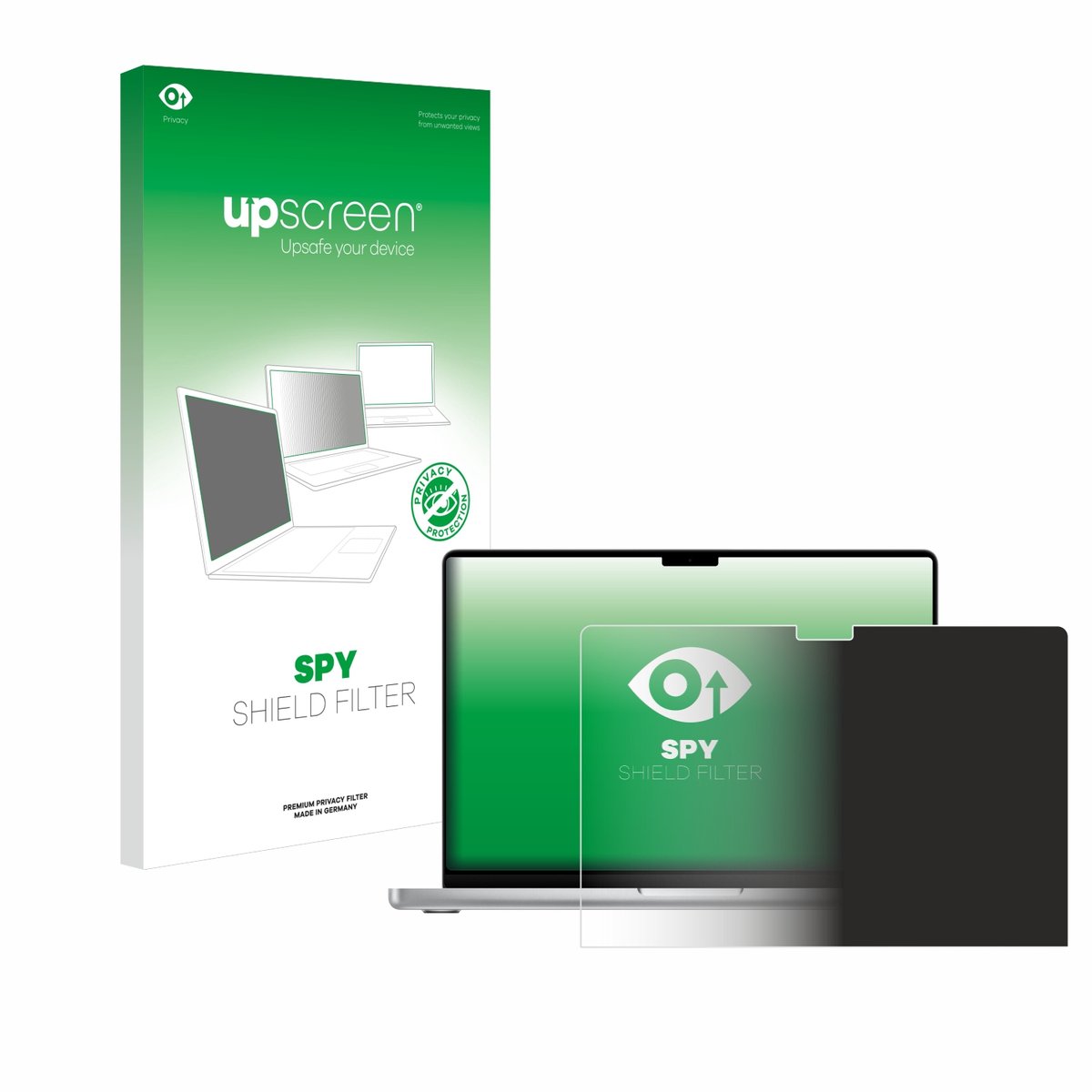 upscreen - privacyscherm voor Apple MacBook Pro 14" 2024 / 2025 / 2026 - privacy filter screenfilter Blauwlichtfilter