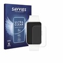 Savvies screenprotector verpakking met een witte smartwatch.