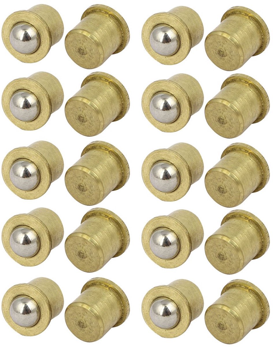 20 stuks huishoudelijke kabinet kast deur messing kogelsnapper catch 8mm