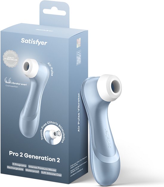 Satisfyer Pro 2 Next Generation, producttest 1,6 (GOED), clitoriszuiger met 11 intensiteitsniveaus, oplegvibrator met accutechnologie, waterdicht