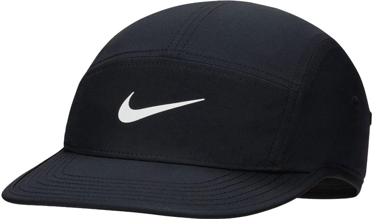 Nike fly dri-fit unstructured swoosh pet in de kleur . Zwart