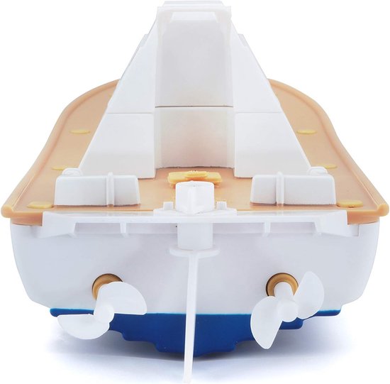 Op Afstand Bestuurbare Speedboot - RC Jacht met 30m Bereik en USB Opladen - Wit — afbeelding 2