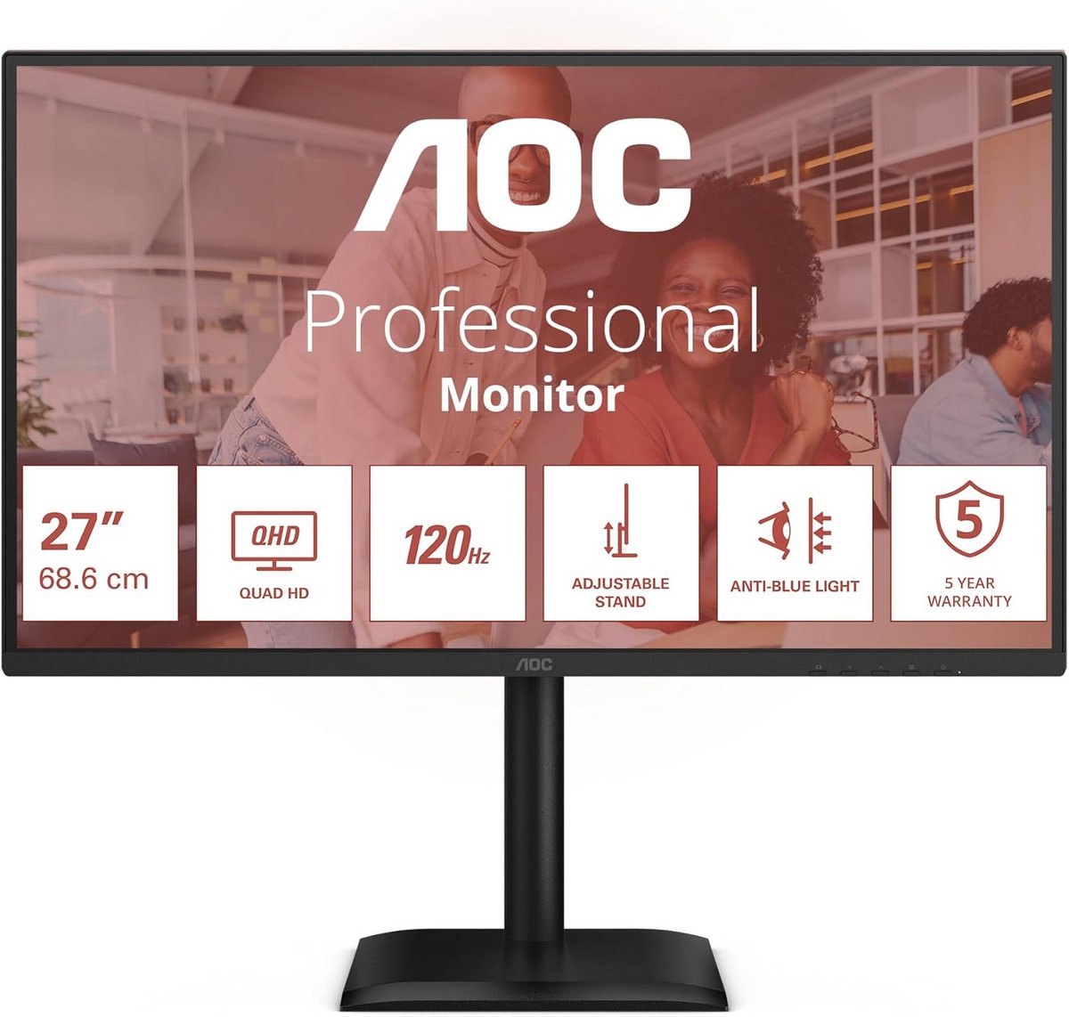 27 inch QHD LED-monitor 120 Hz IPS voor scherpe beelden