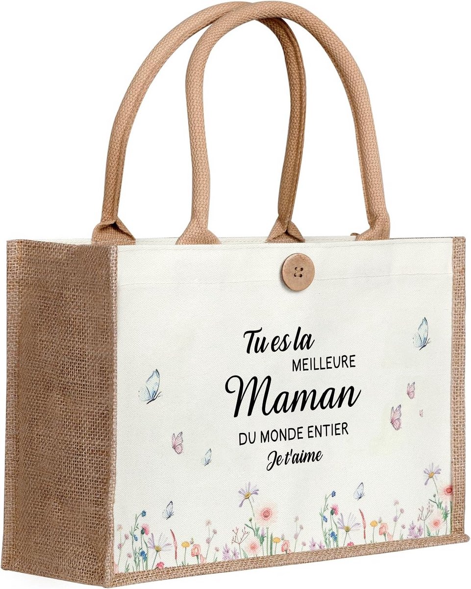Duurzame Jute Tassen voor Boodschappen en Cadeaus